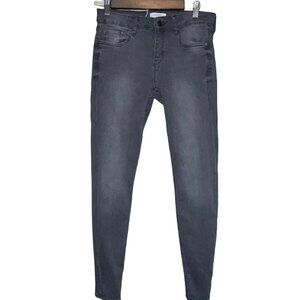 Zara Premium Denim Black Light Wash Skinny Denim Jeans Women's Size 4